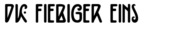 DK Fiebiger Eins font preview